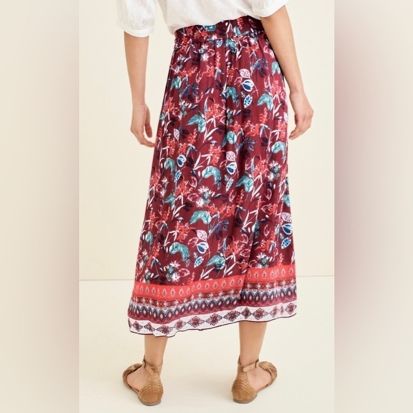 Excellent Condition, Garnet Hill Red "Raelle Midi Skirt" w/ Pockets, Size L/XL - Picture 9 of 16